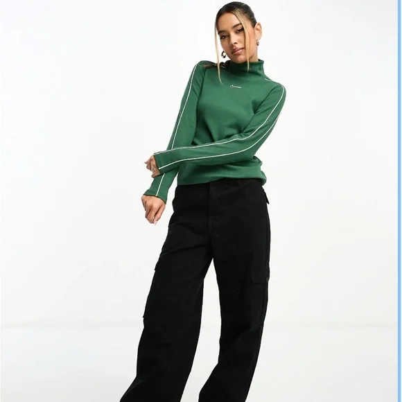 Nike Forest Green Mock Neck Top - Picture 3 of 7